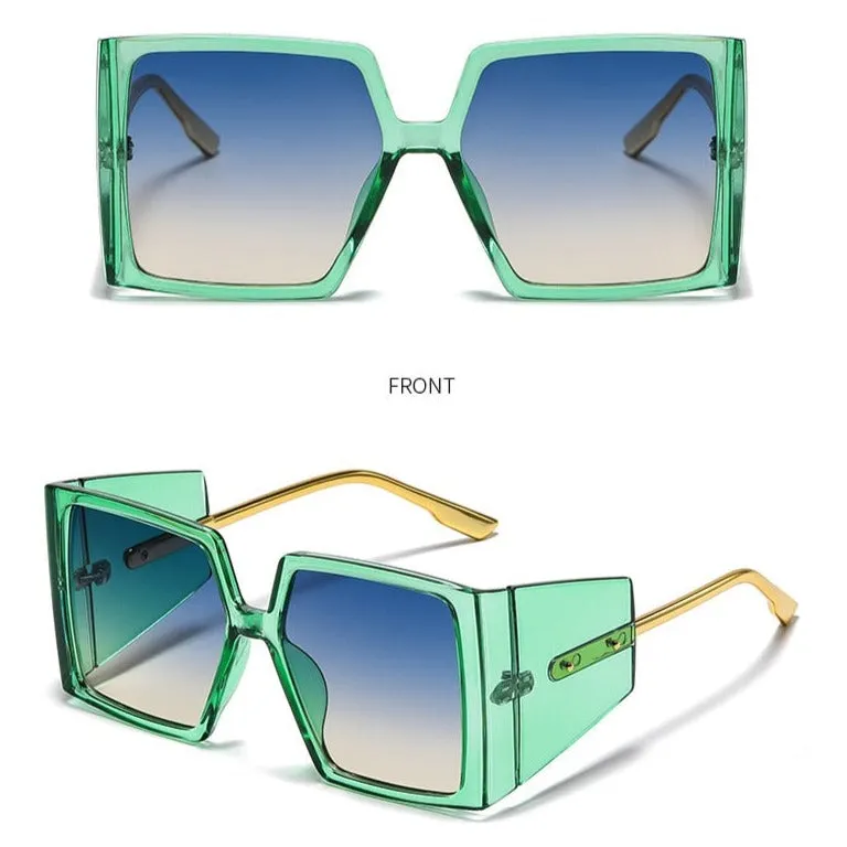 Vintage Punk Square Sunglasses