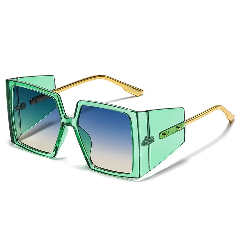 Vintage Punk Square Sunglasses