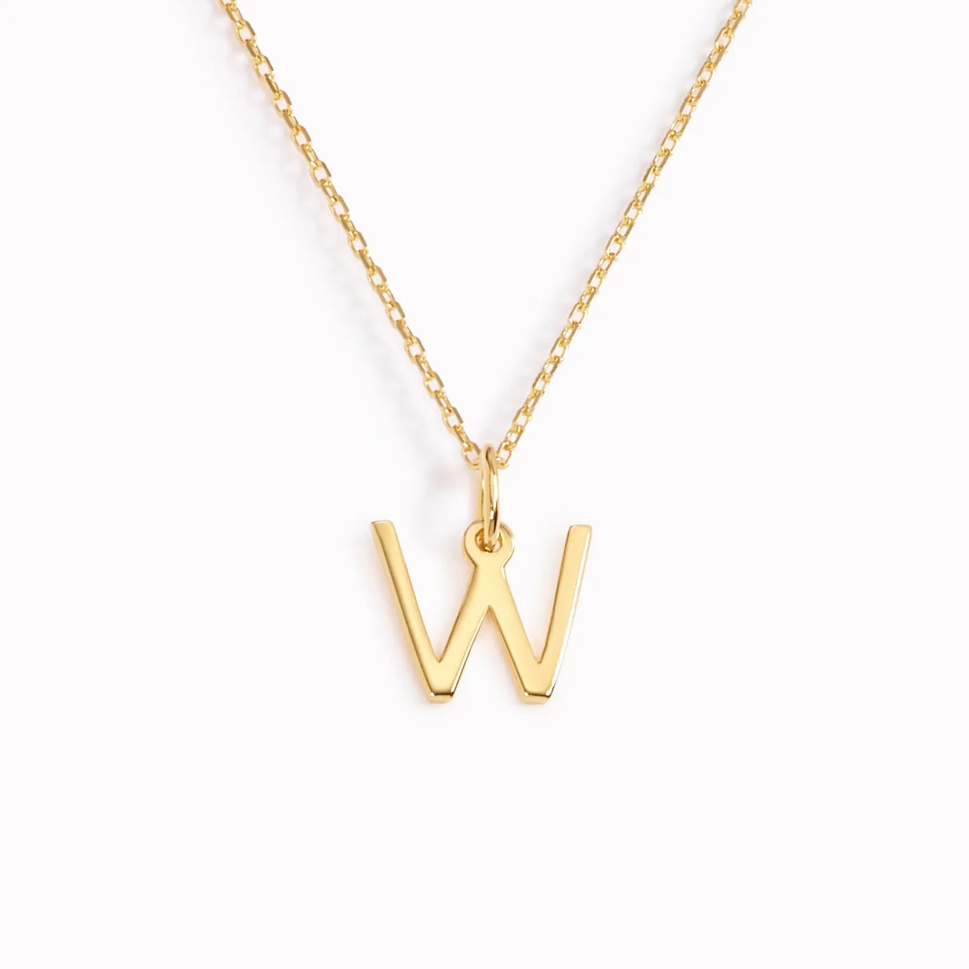 W Necklace / Gold Initial Necklace