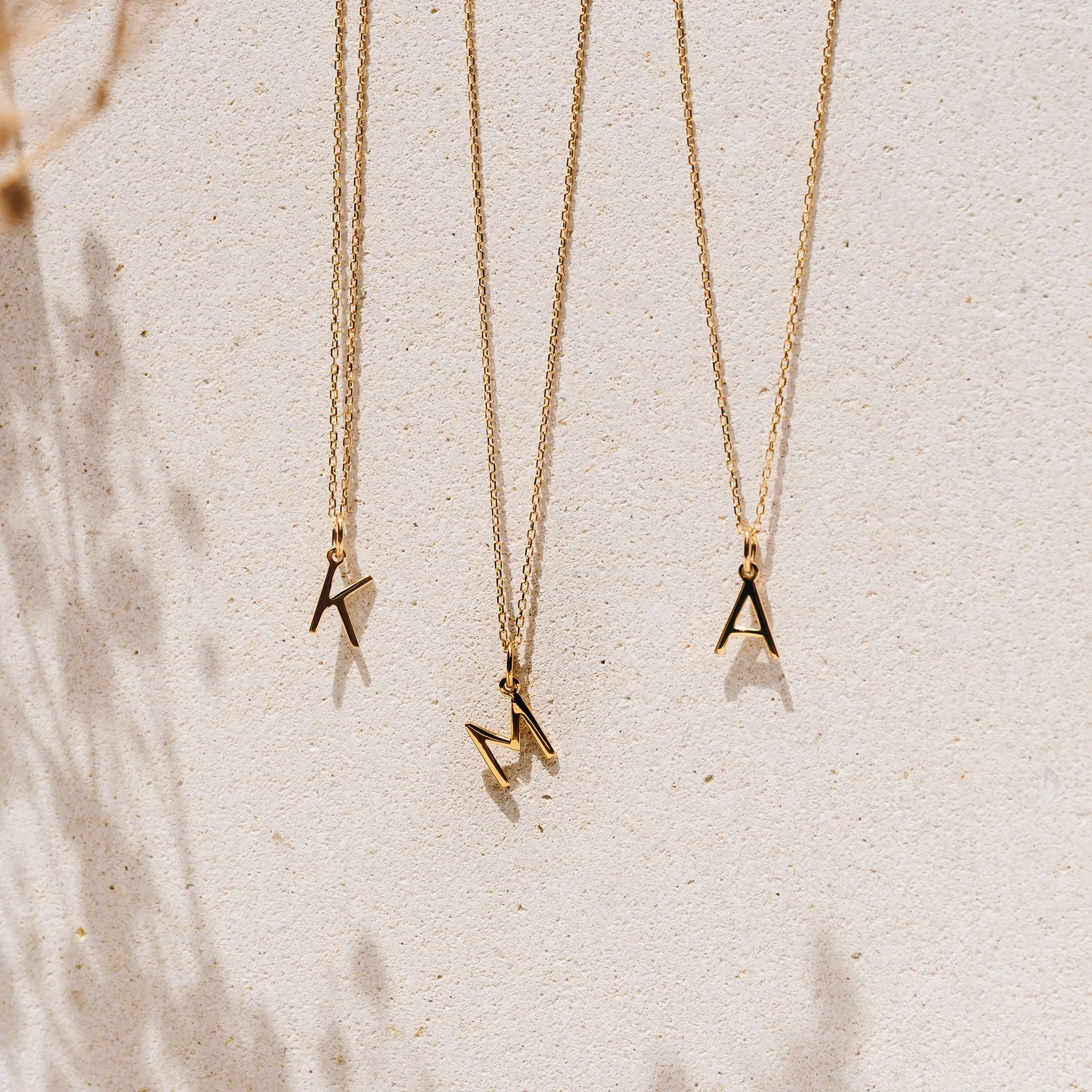 W Necklace / Gold Initial Necklace