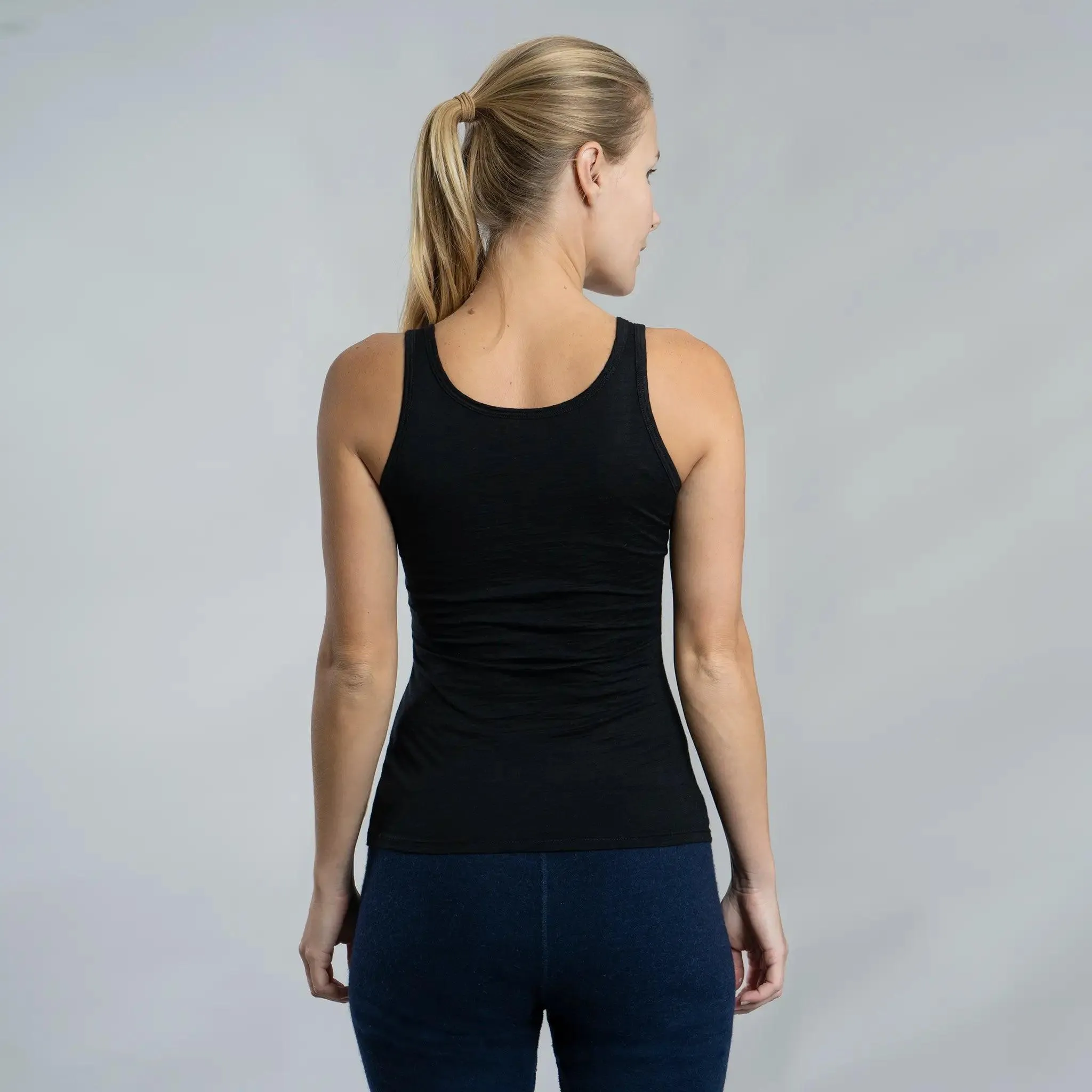 Women's Alpaca Wool Tank Top: 160 Ultralight