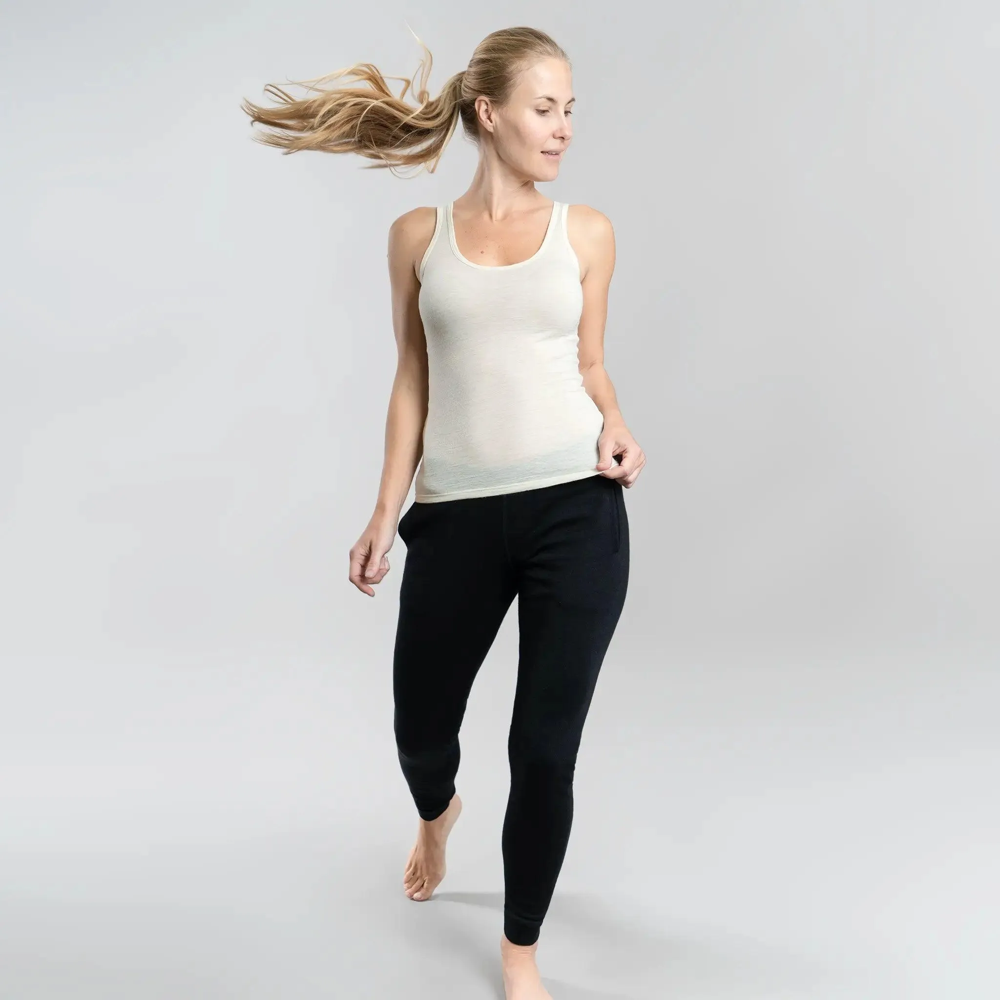 Women's Alpaca Wool Tank Top: 160 Ultralight