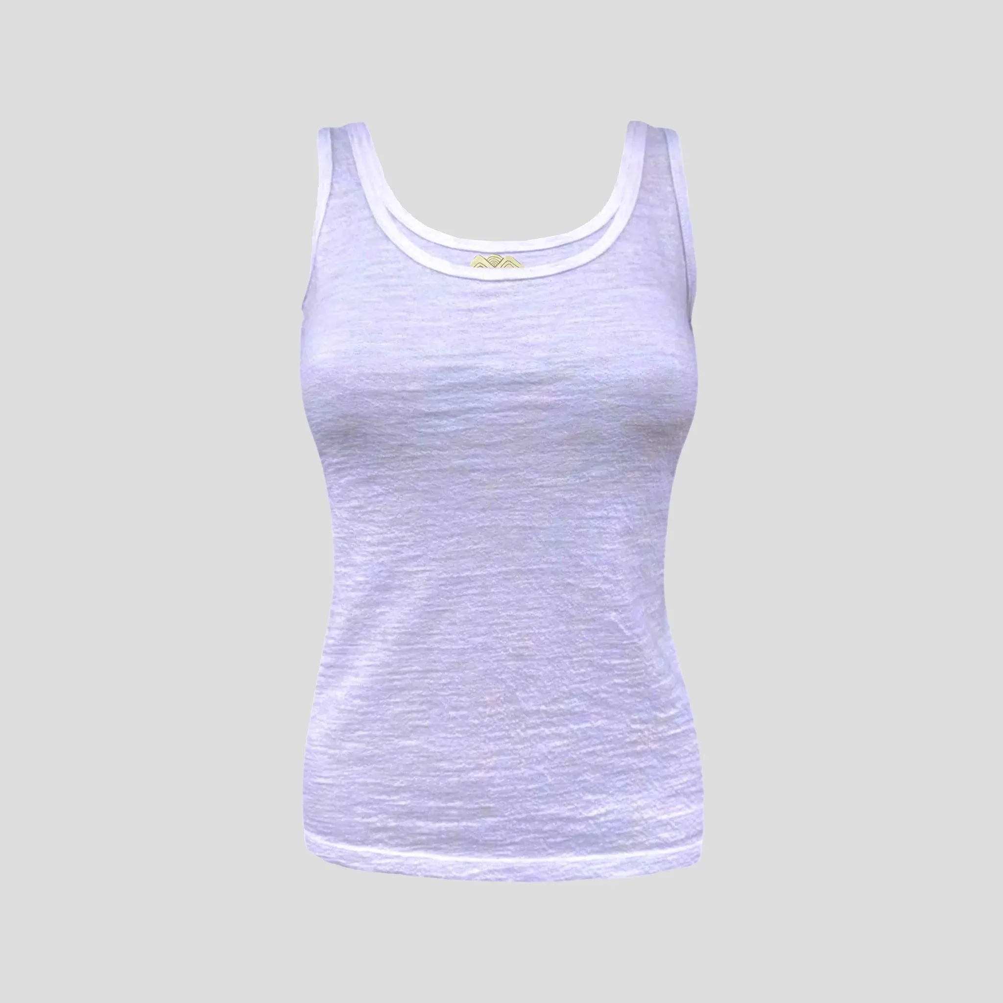 Women's Alpaca Wool Tank Top: 160 Ultralight