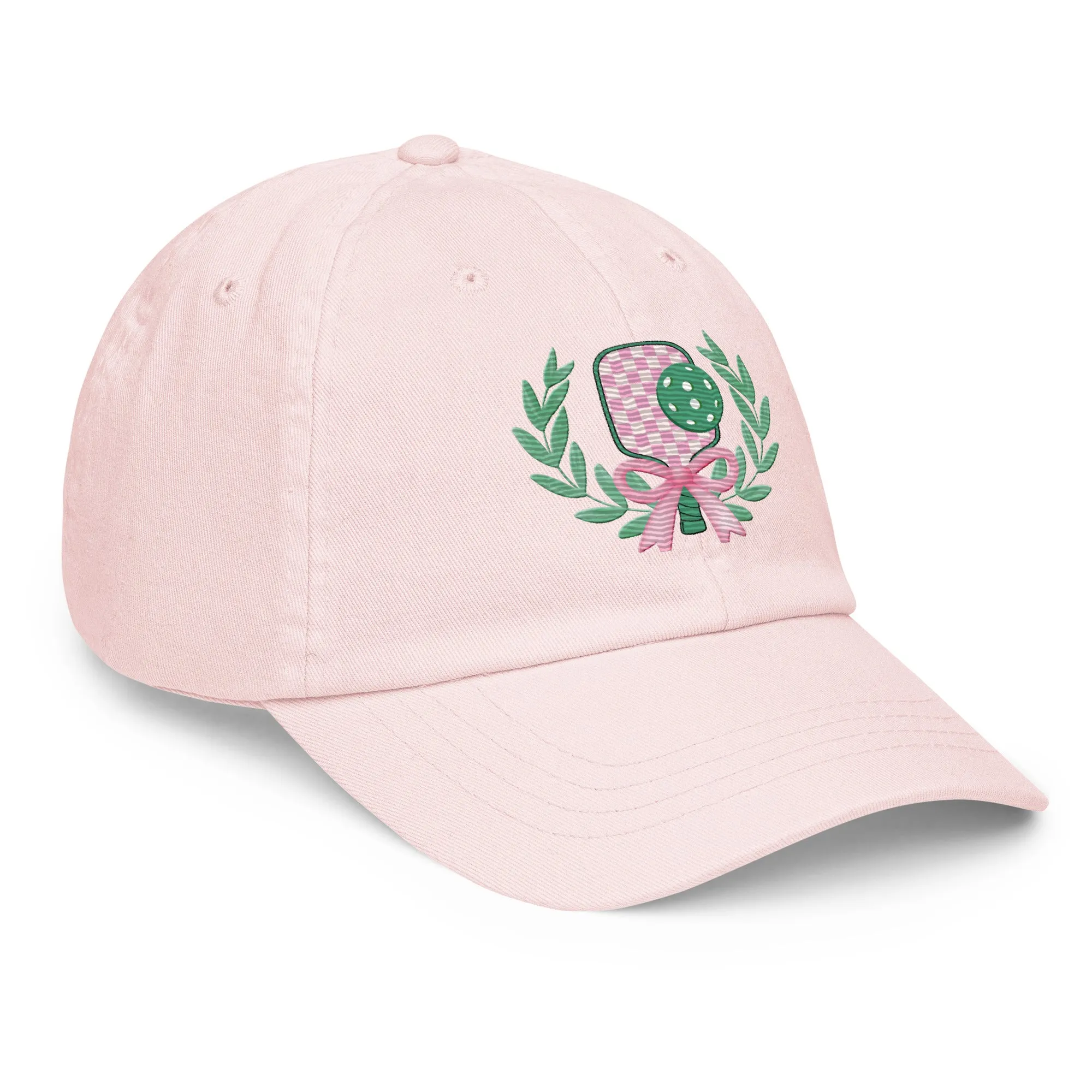 Women's Embroidered Preppy Pastel Pickleball Baseball Hat