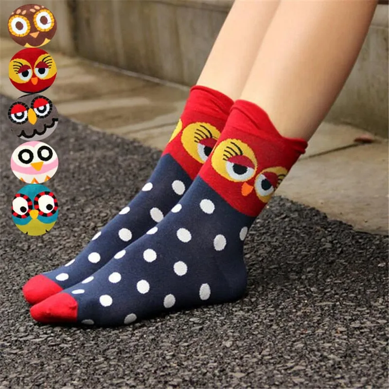 Women's Fashion Owl Socks