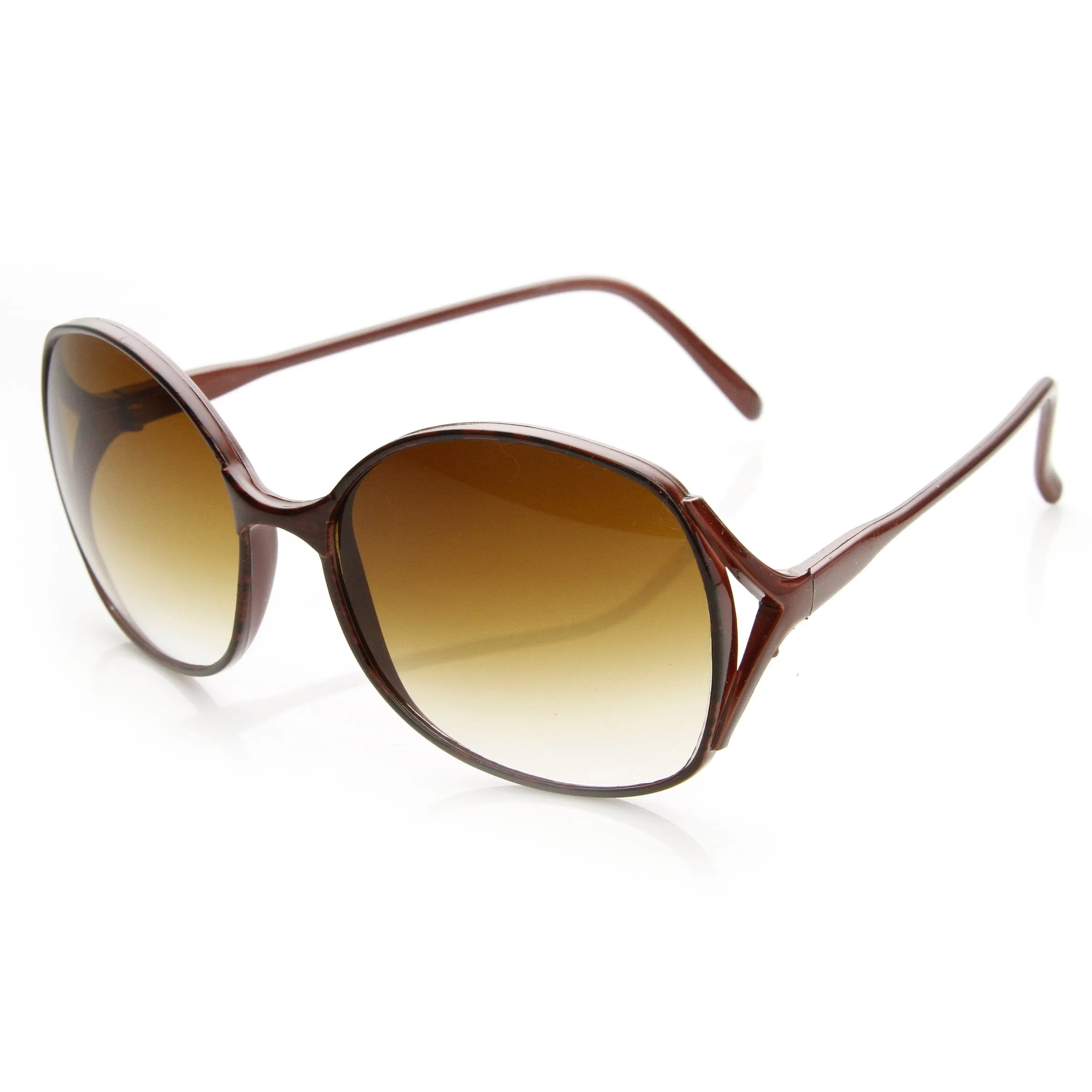 Women's True Vintage Large Retro Sunglasses Made In Italy 7224