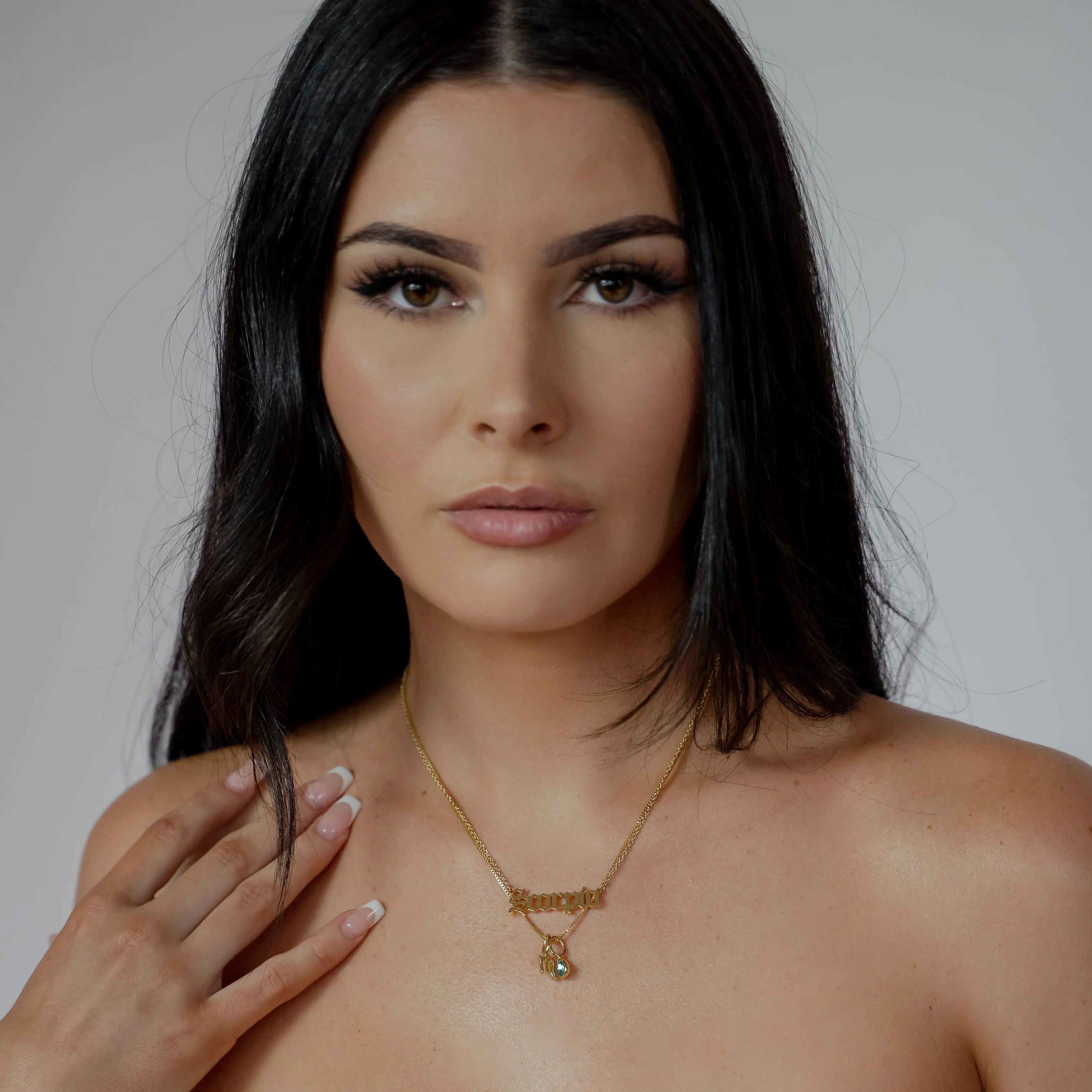 Zodiac Nameplate Necklaces