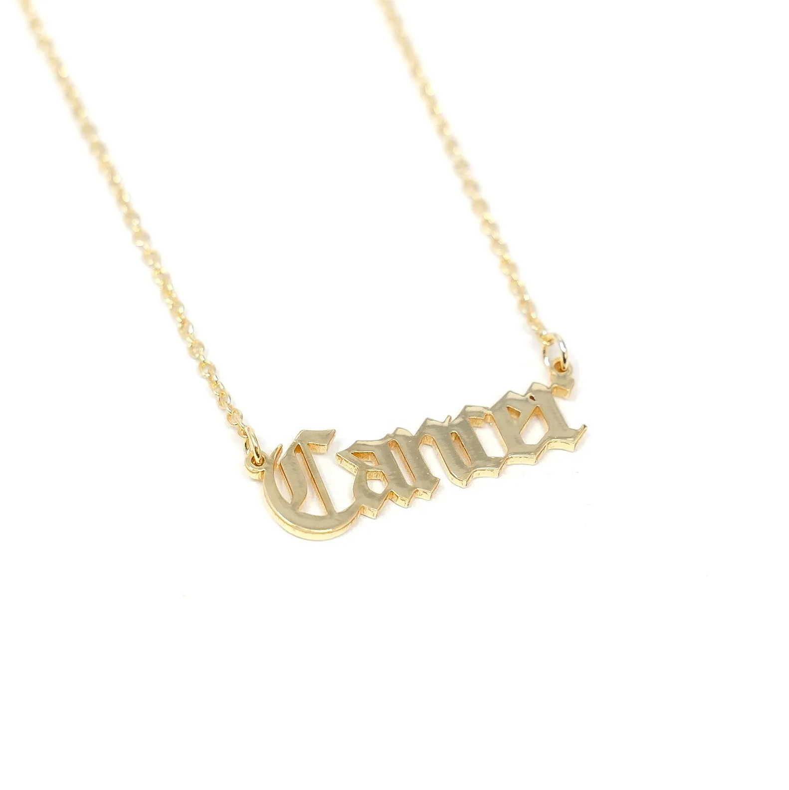 Zodiac Nameplate Necklaces